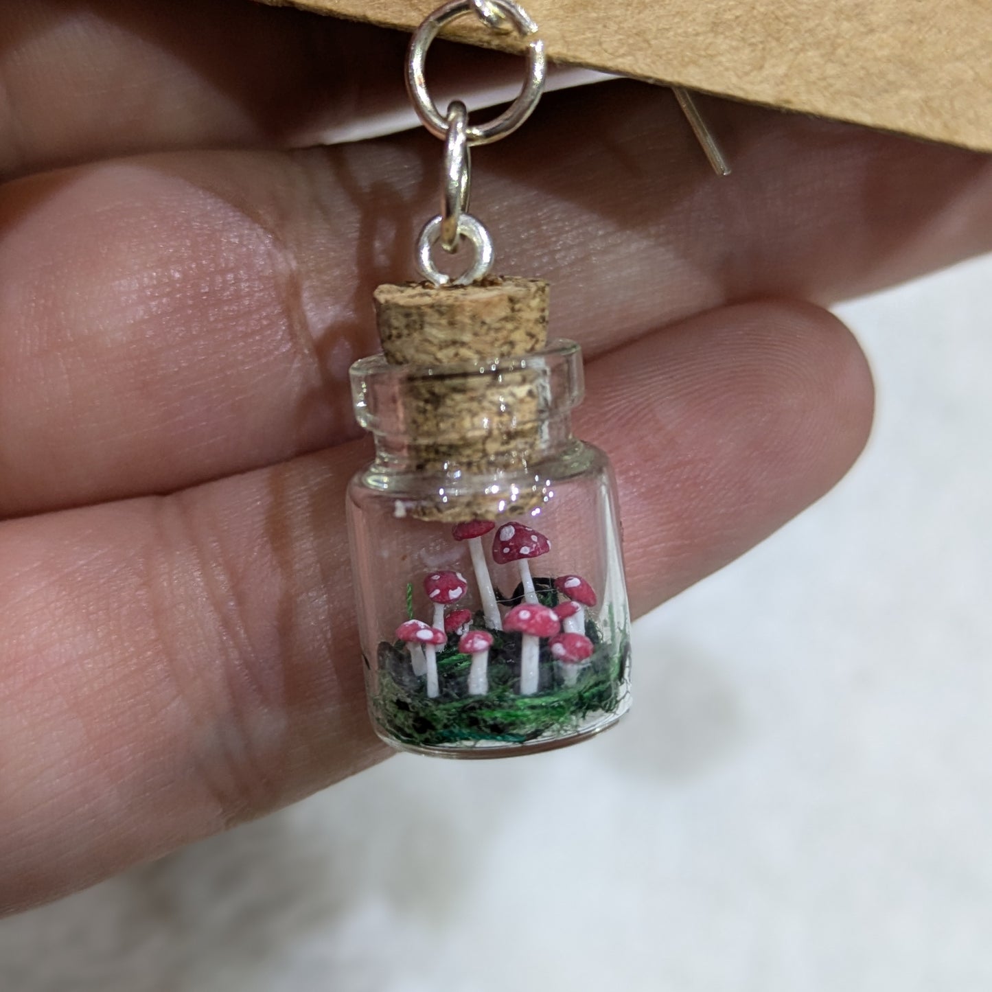 Mushroom Trinket Jar Necklace