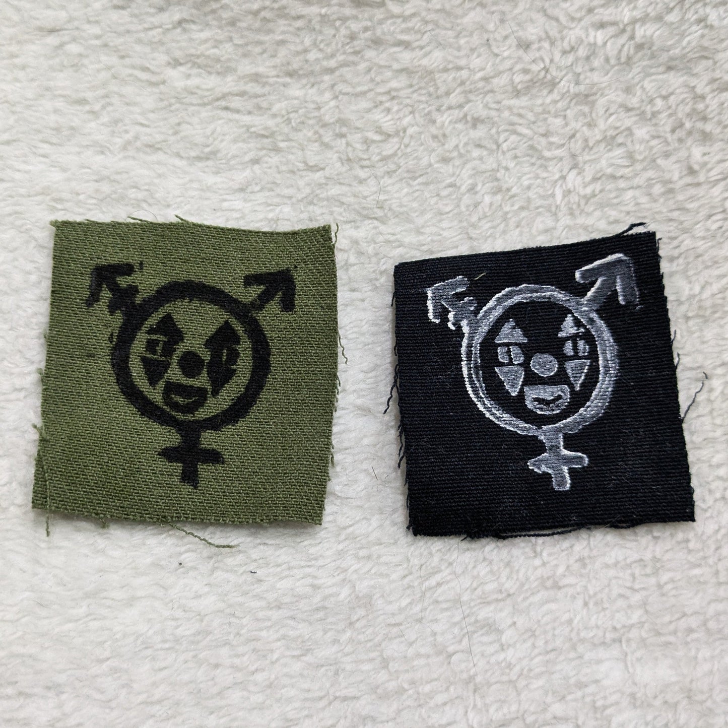 Transgender Symbol with Clown Small Patch