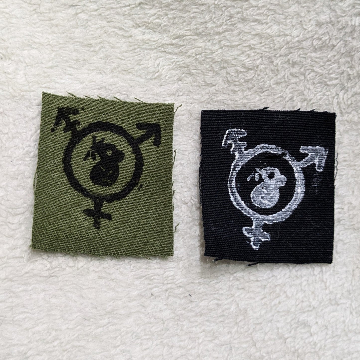 Transgender Symbol with Rat Small Patch