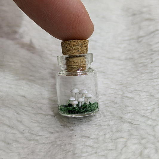 White Mushroom Jar
