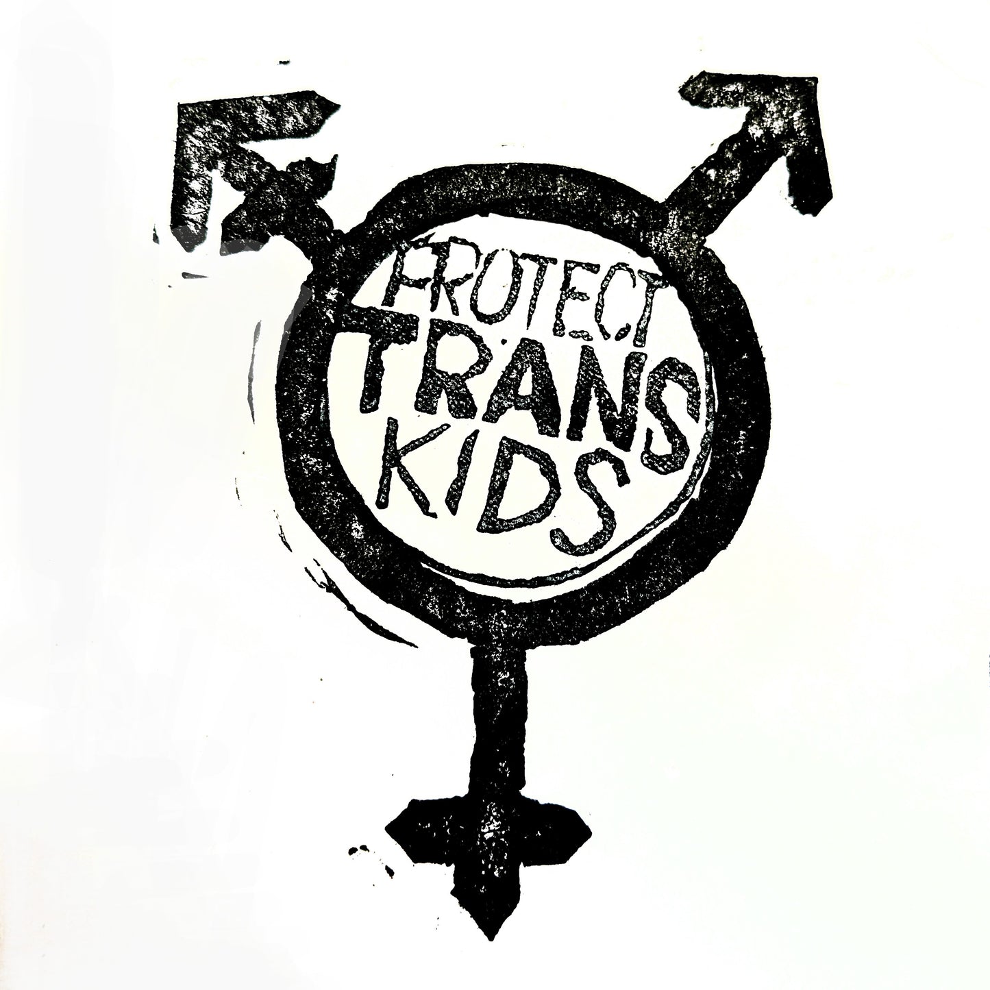 Transgender Symbol with "Protect Trans Kids" Medium Patch