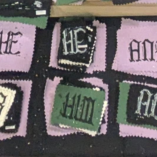 Him Pronoun Small Patch